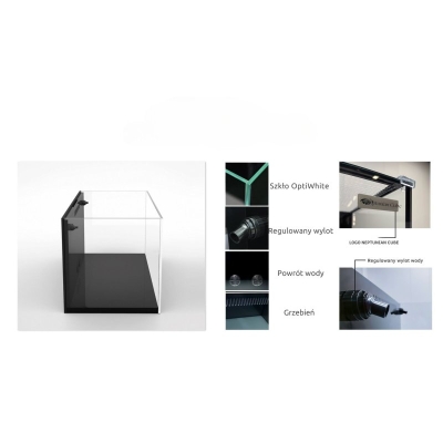 Neptunian Cube MP60 Zestaw Akwariowy Z Białą Szafką